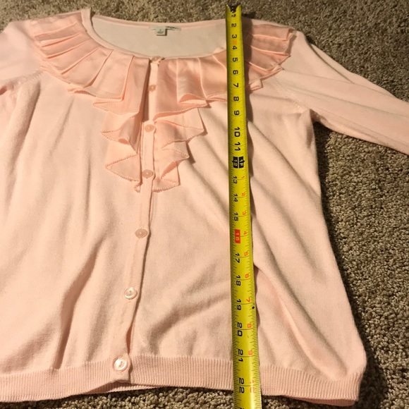 Halogen Ruffle Neck Cardigan - Picture 4 of 9